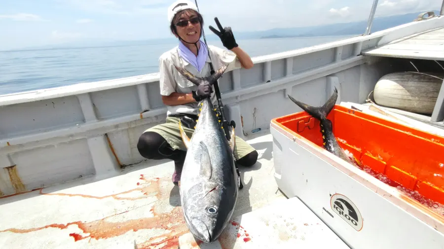 森泉さんが釣ったキハダマグロ